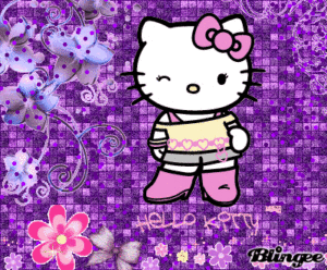 hello kitty bergerak