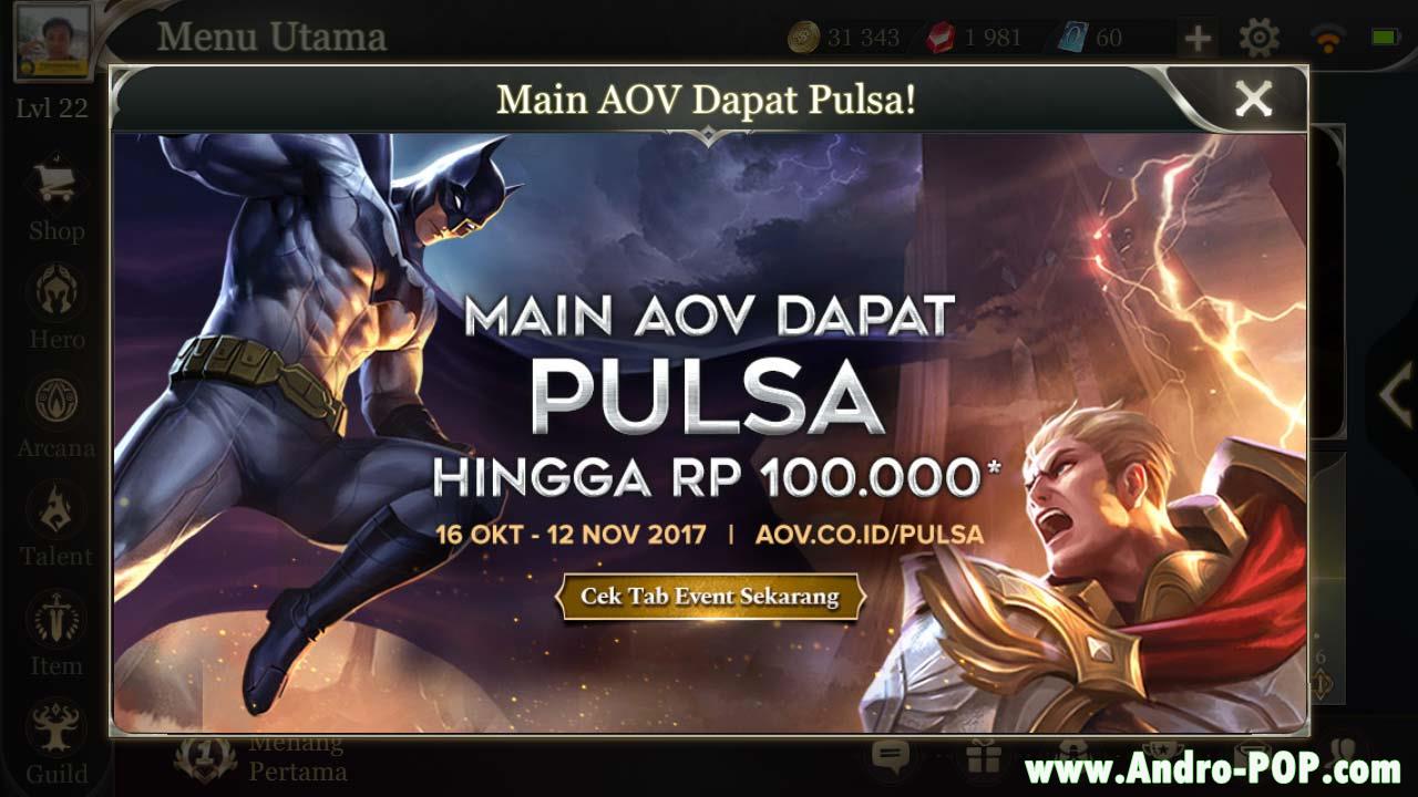 Event pulsa aov