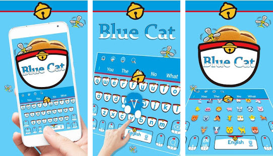 Biru Kucing Sihir Saku Tema