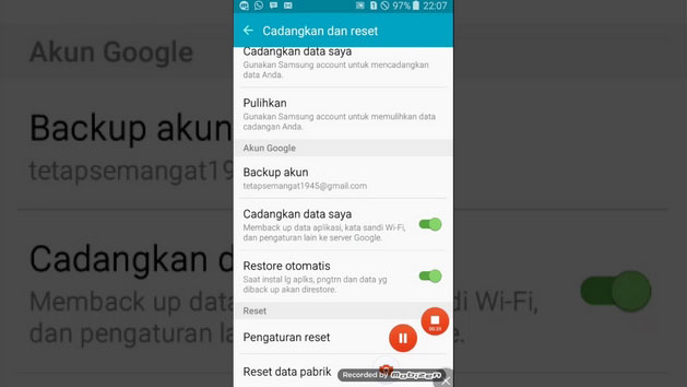 Menu Setting di Android