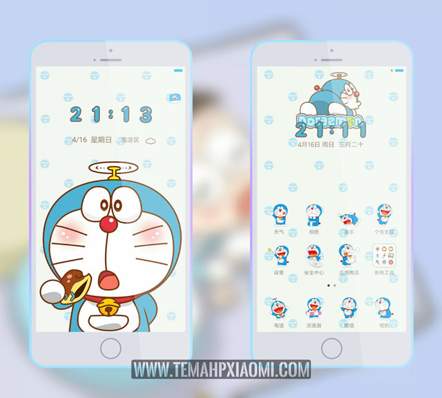 Tema Doraemon Untuk Xiaomi